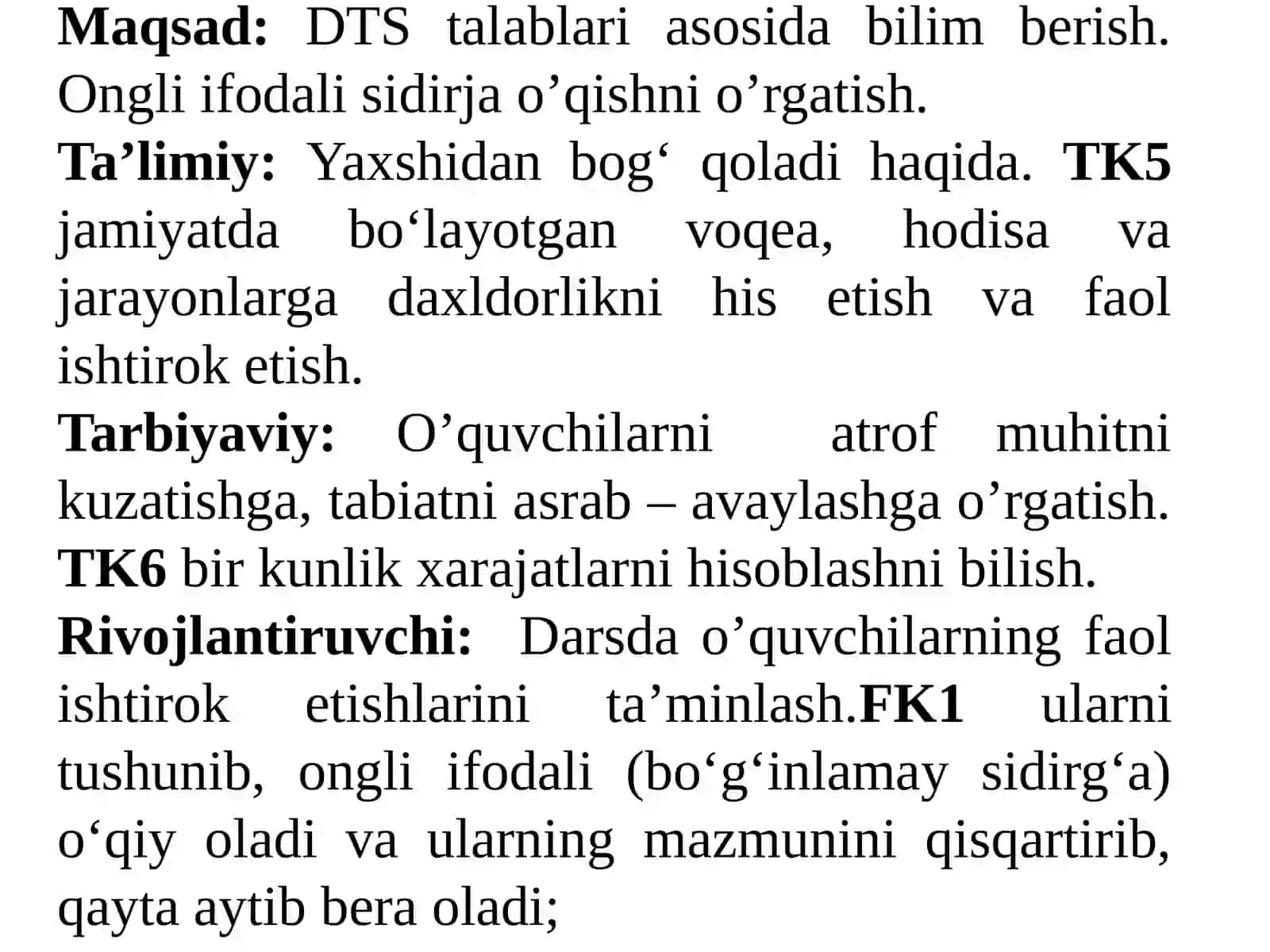 o'qish fanidan dars ishlanmasi 2