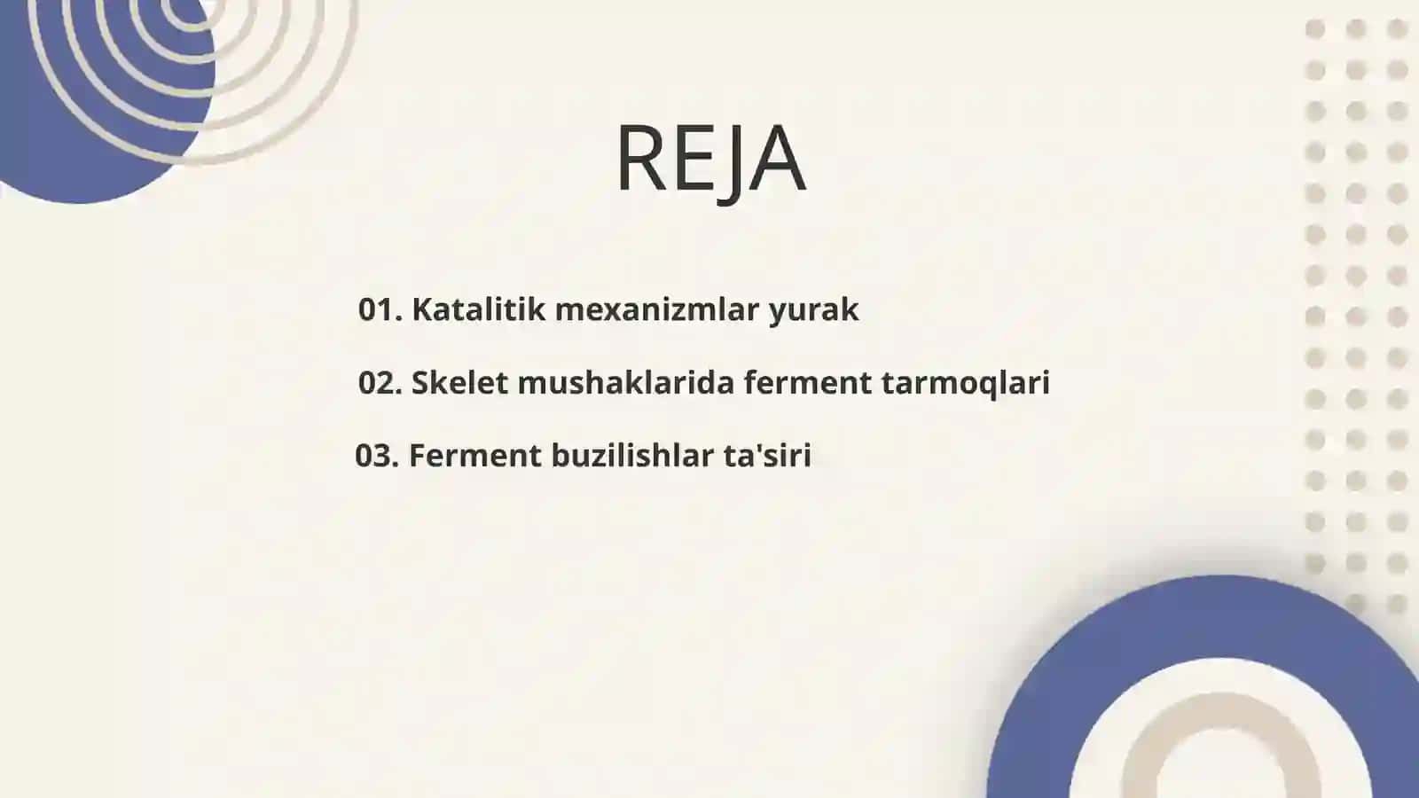 Yurak va mushak faoliyatida fermentlarning biokimyoviy ahamiyati 2