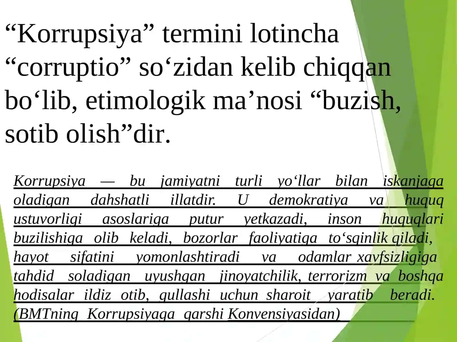 Korrupsiyaning mohiyati, oqibatlari va unga qarshi kurash mexanizmlari 2