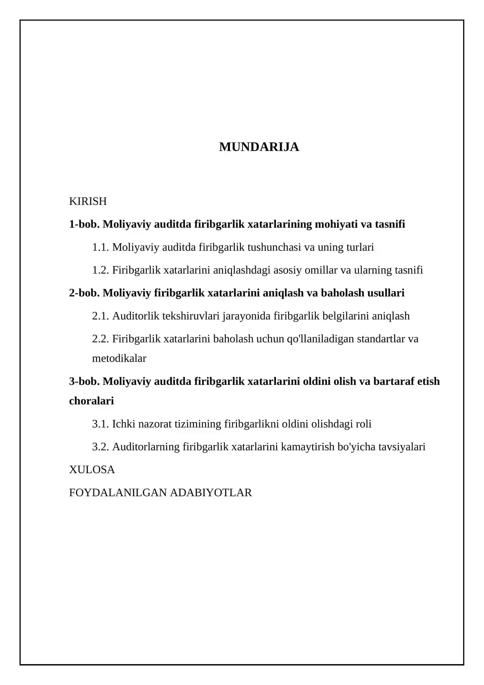 MOLIYAVIY AUDITDA FIRIBGARLIK XATARLARI 2
