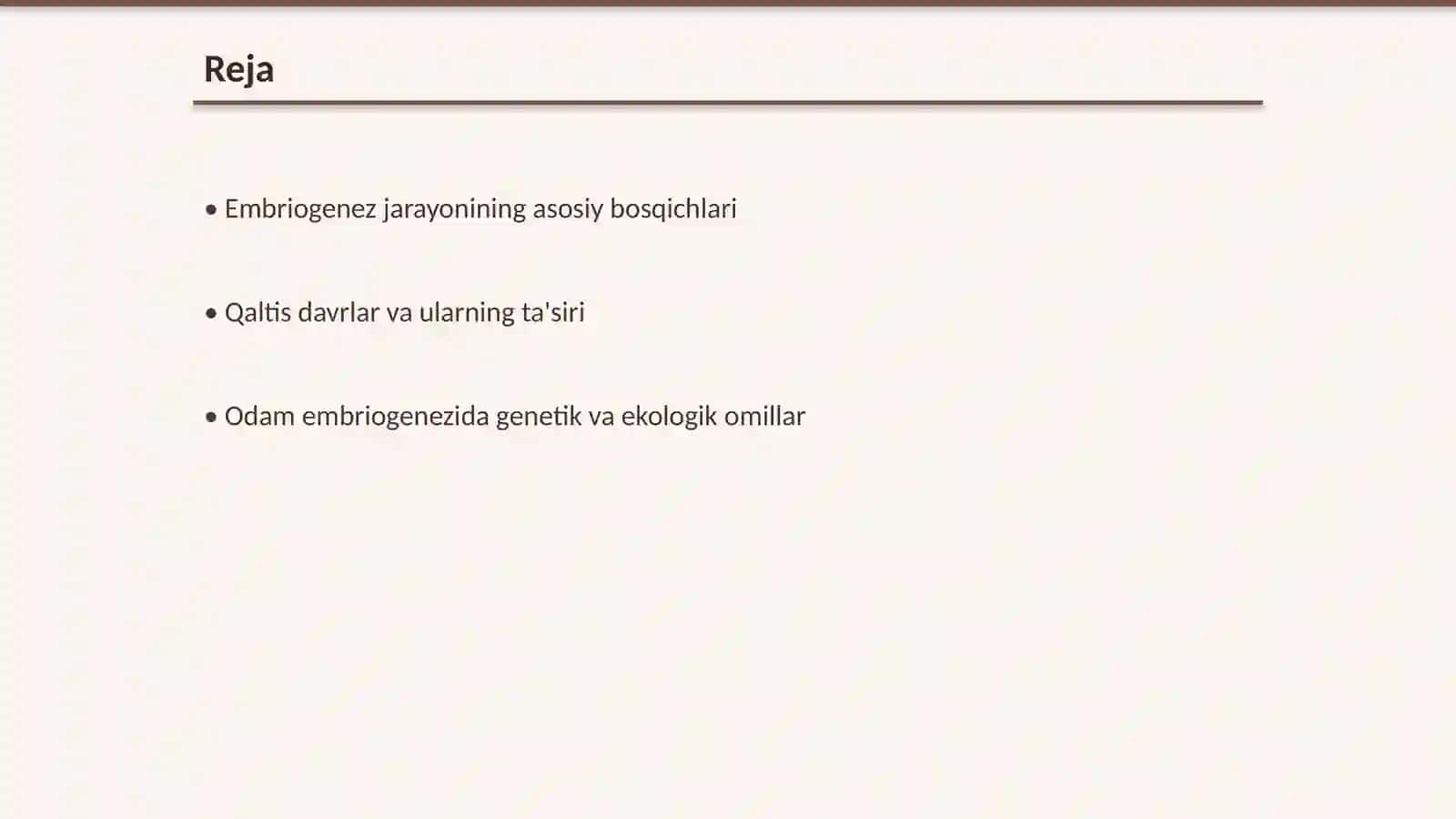 Odam embriogenezining qaltis davrlari 2