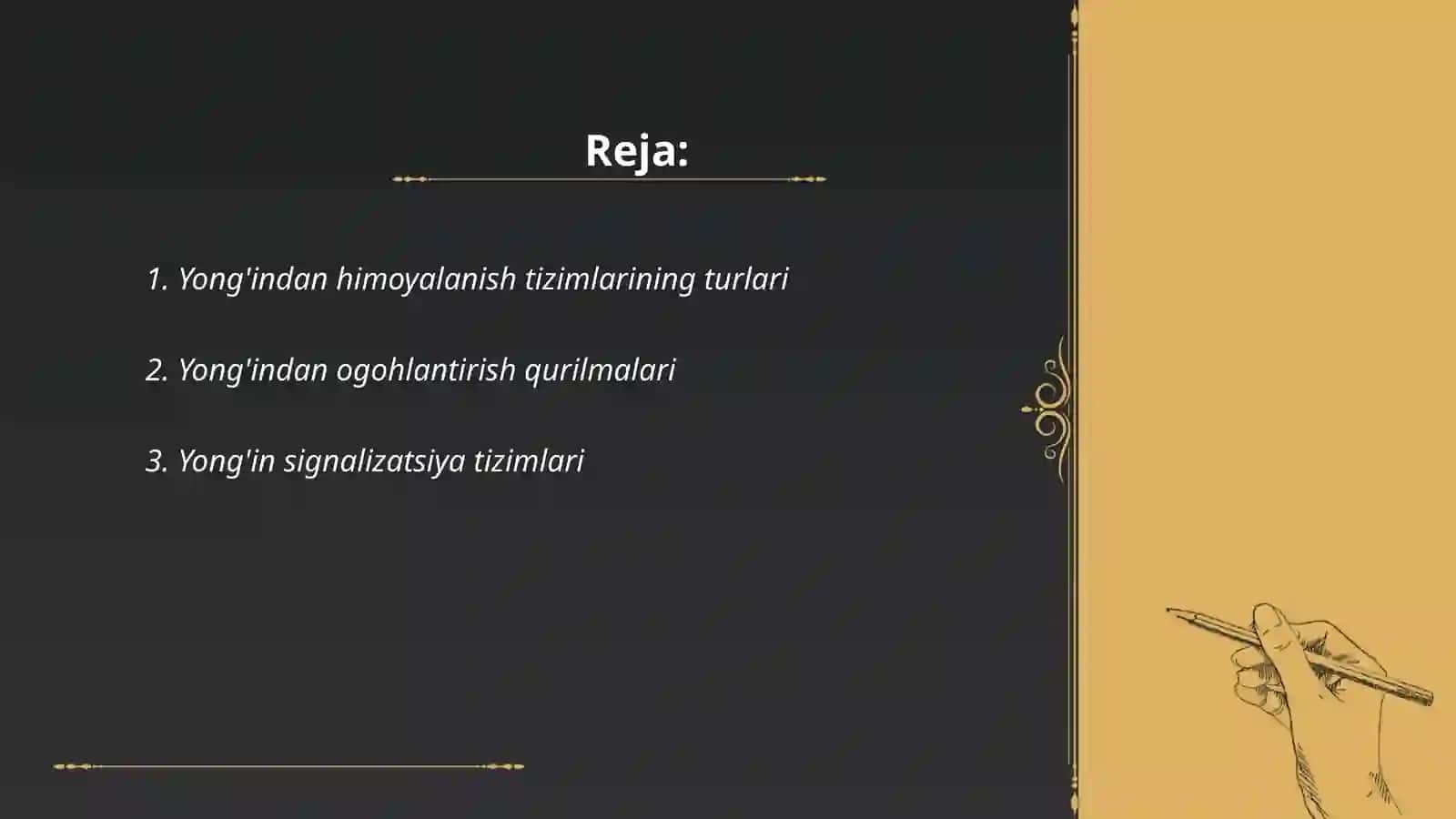 Yong'indan himoyalanishning zamonaviy texnik vositalari 2