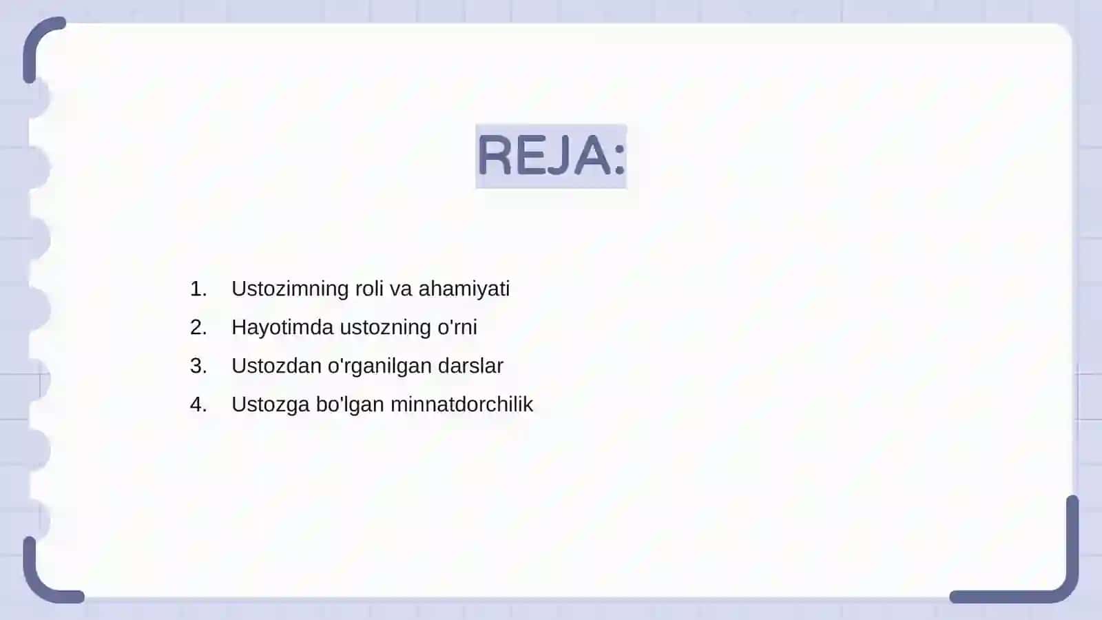 Ustozim hayotim chirog'i 2