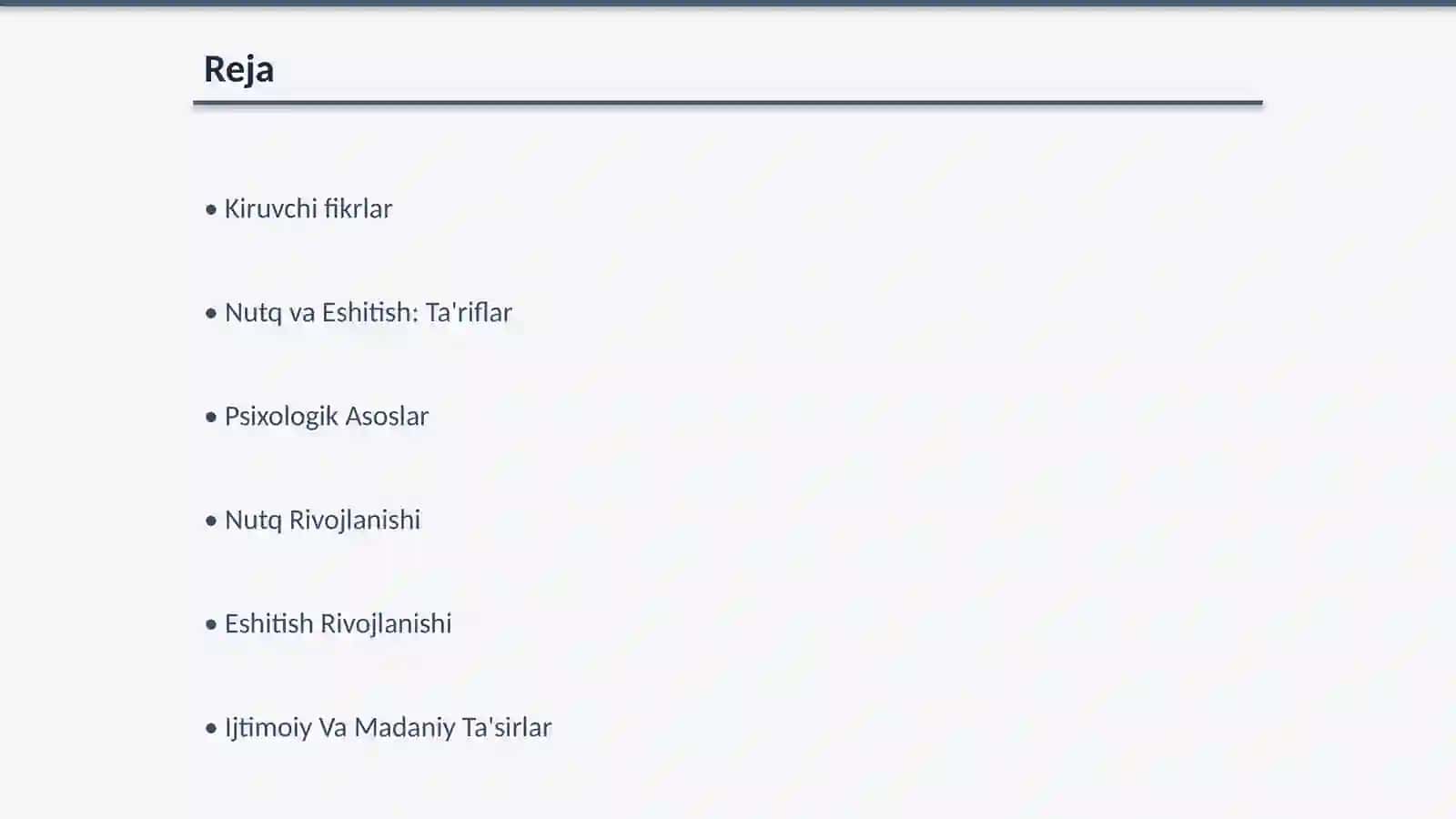 Nutq va eshitish shakillanishining psixologik asoslari 2