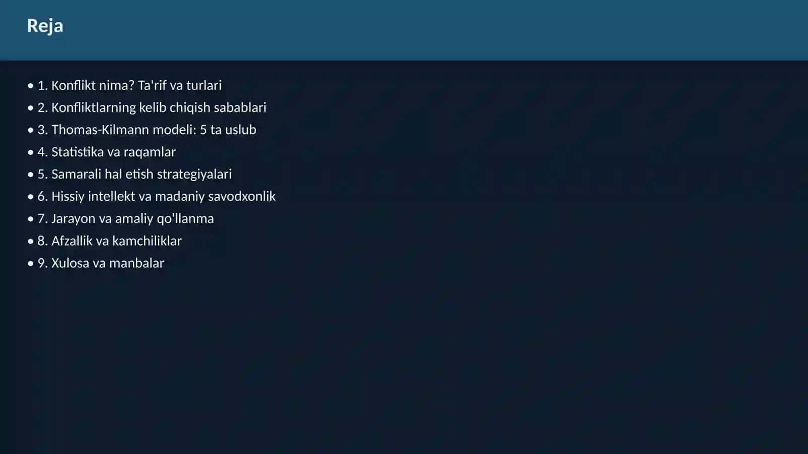 Konflikt Boshqaruvi 2