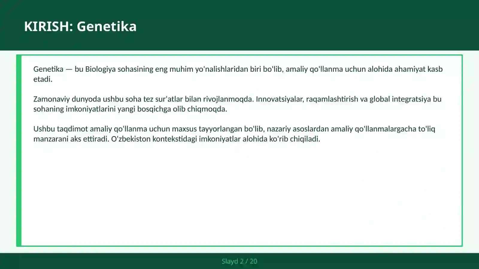 GENETIKA 2