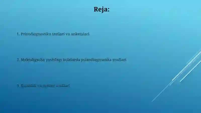 Maktabgacha bolalarda psixodiognostika metodlari 2