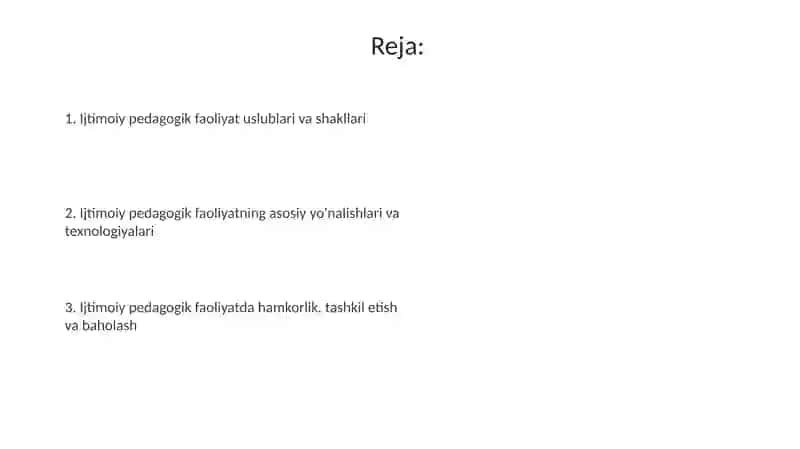Ijtimoiy pedagogik faoliyat metodlari 2
