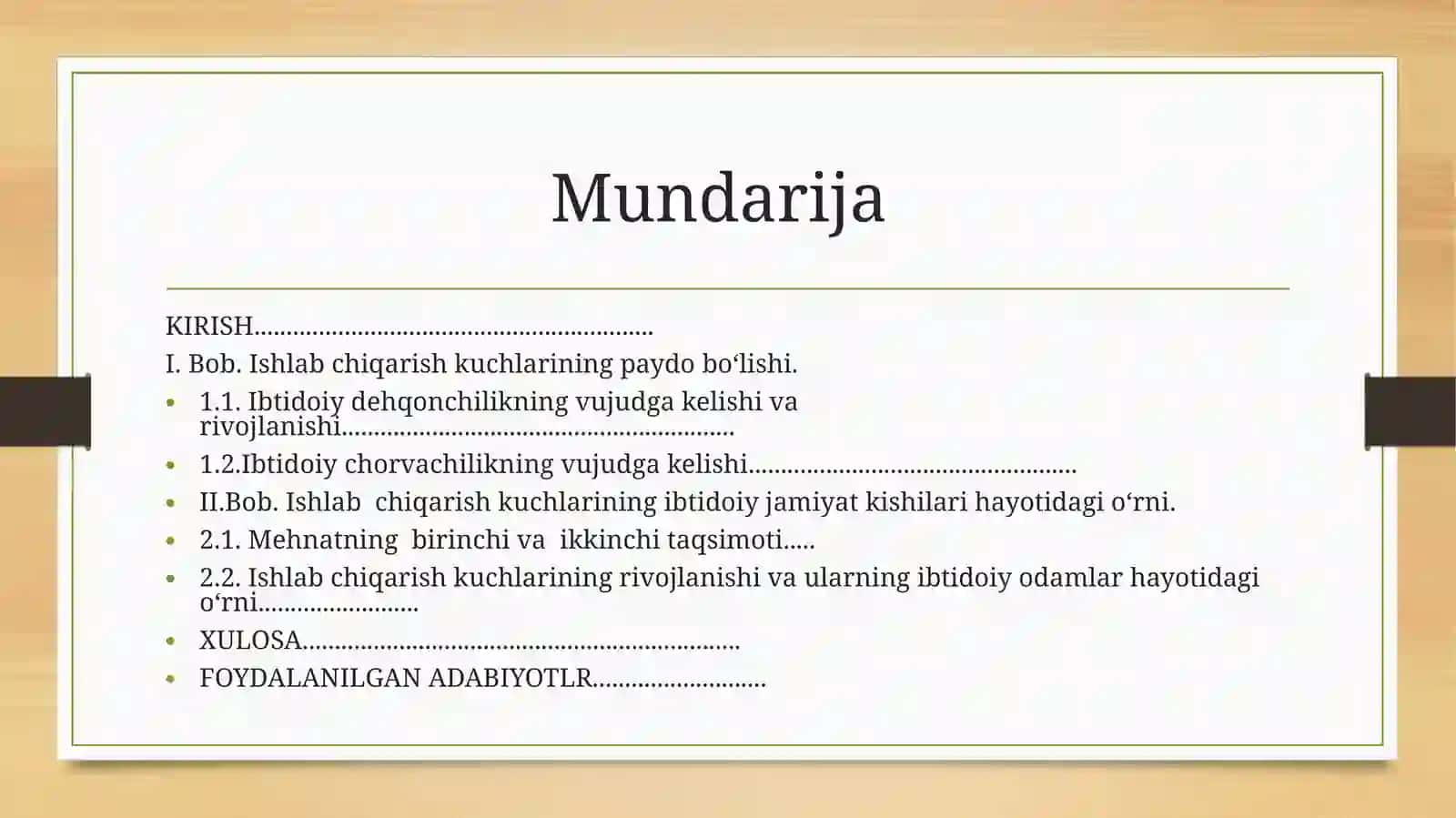 Ishlab chiqarish xoʻjaligining ibtidoiy jamoa davridagi o[] Xasan 2