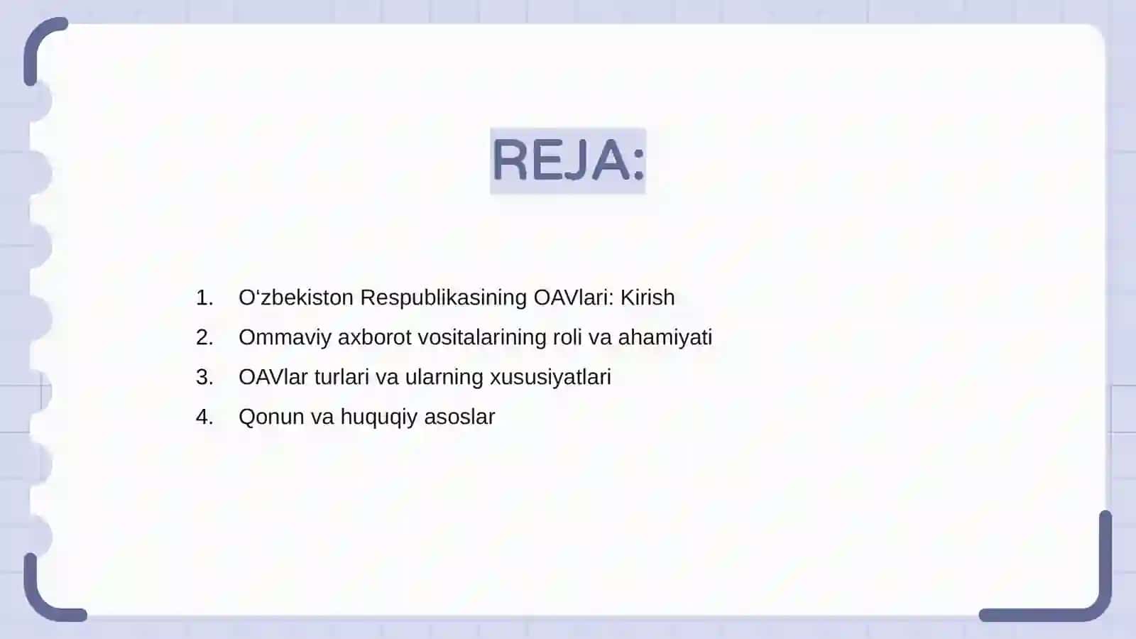 O‘zbekiston Respublikasi ommaviy axborot vositalarining faoliyati 2
