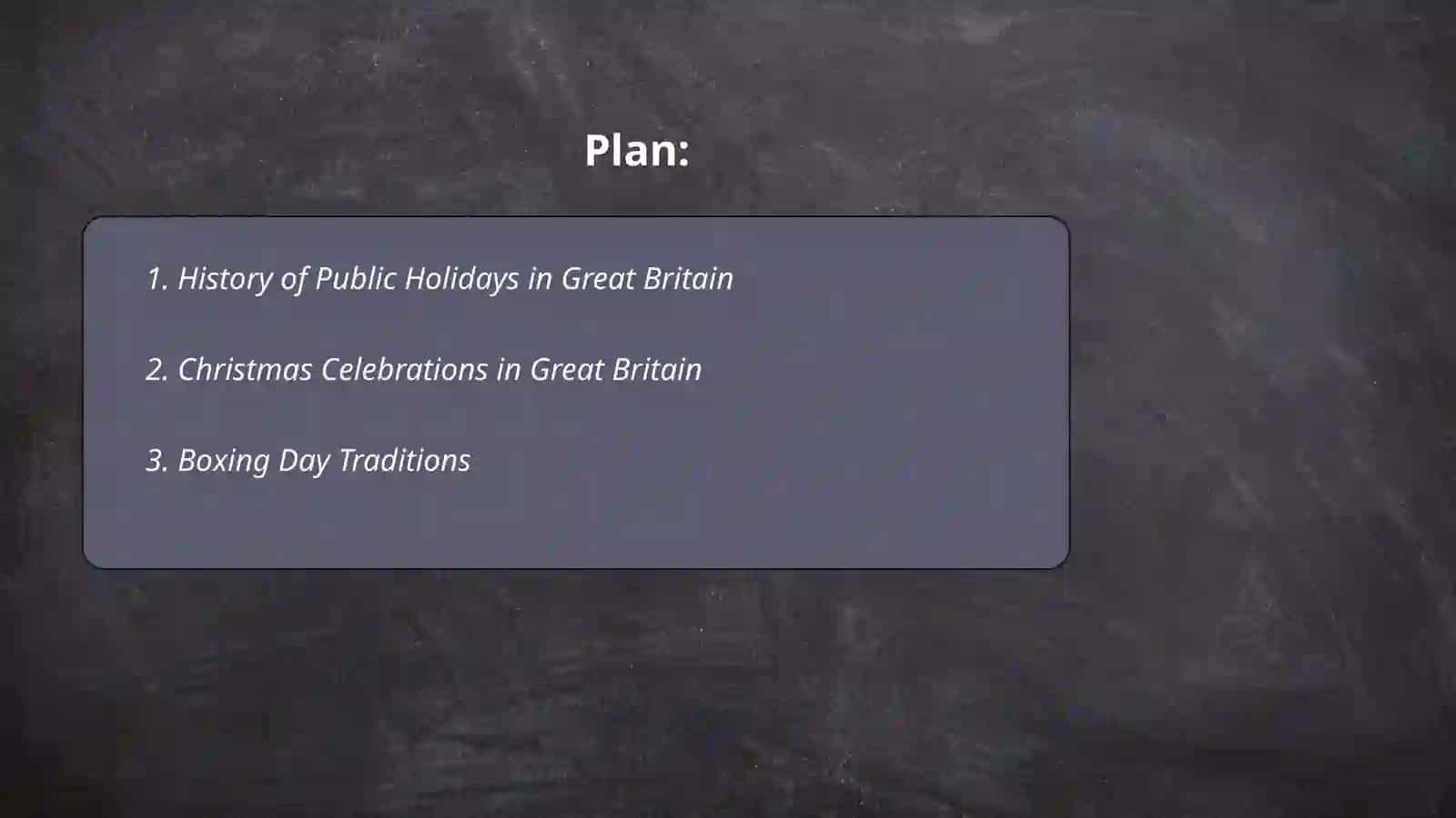Holidays in Great Britain 2
