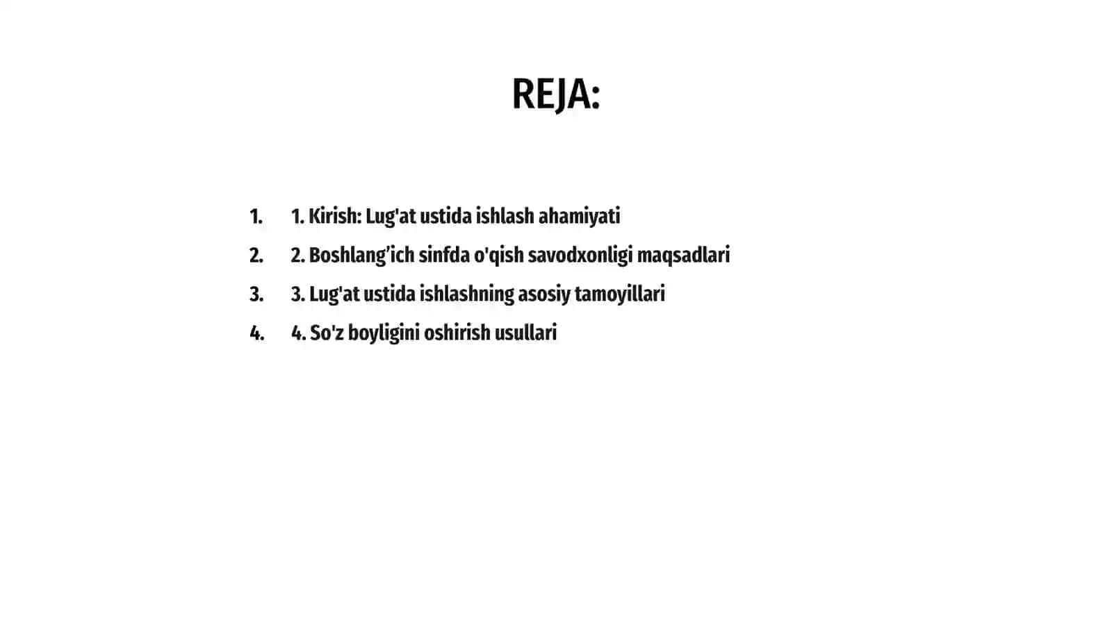Boshlang’ich sinf o'qish savodxonligi darsida o'quvchilarni lug'at ustida ishlashga o'rgatish metodikasi 2