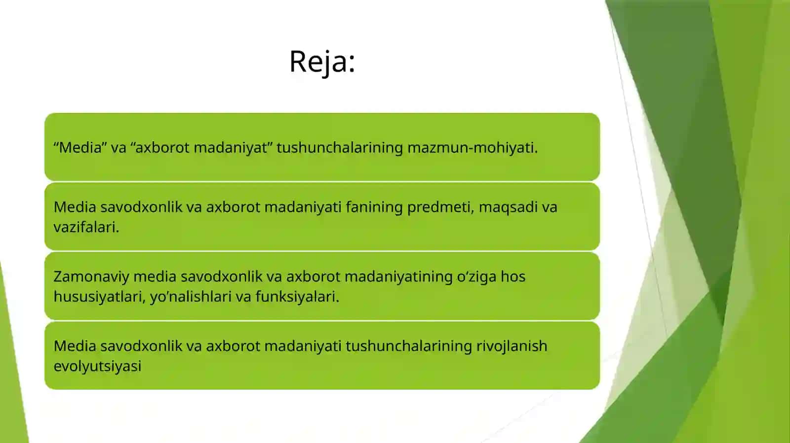 Mediasavodxonlik va axborot madaniyat ifanining maqsadi va vazifalari hamda uning rivojlanishi 2