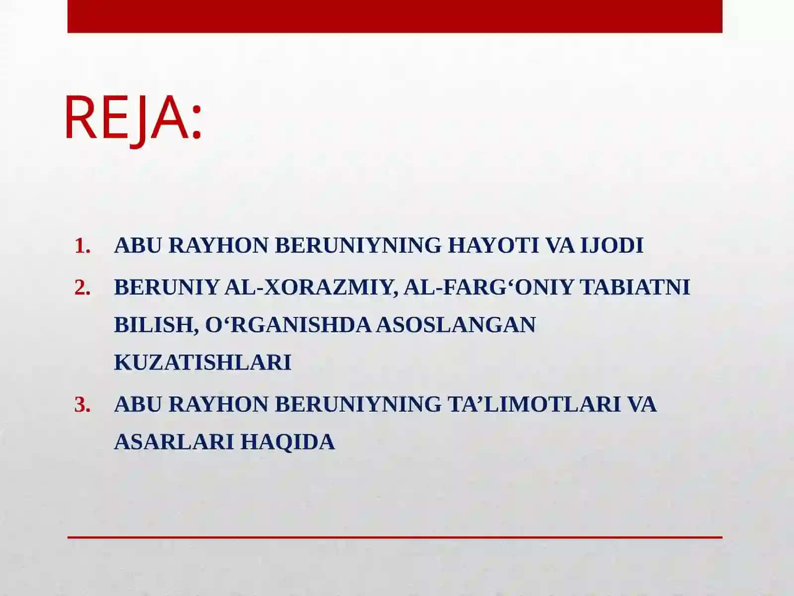 Abu Rayhon Beruniyning hayoti va ilmiy merosi 2
