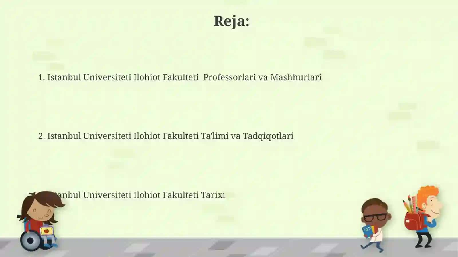 Istanbul Universiteti Ilohiot Fakulteti 2