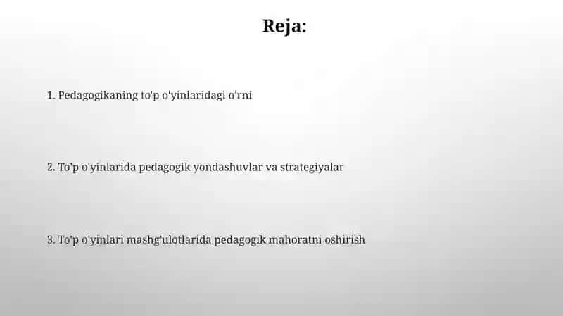 Pedagogning bola oʻyin faoliyatidagi oʻrni 2