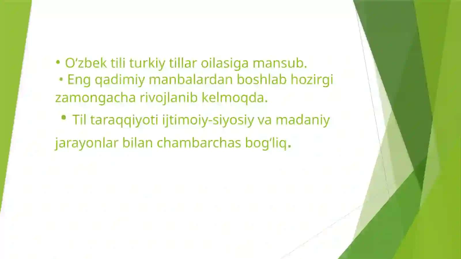 O‘zbek tilining taraqqiyot bosqichlari 2
