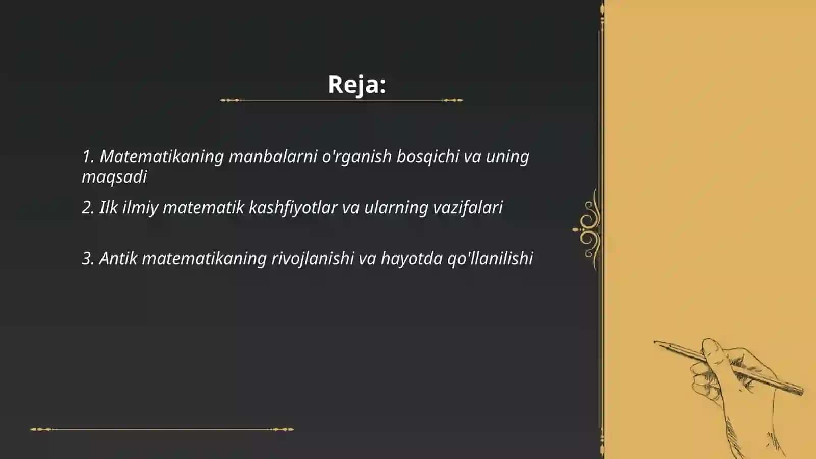 Matematika bosqichlari 2