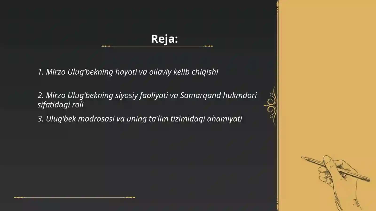 Ulugʻbek hayoti va faoliyati 2