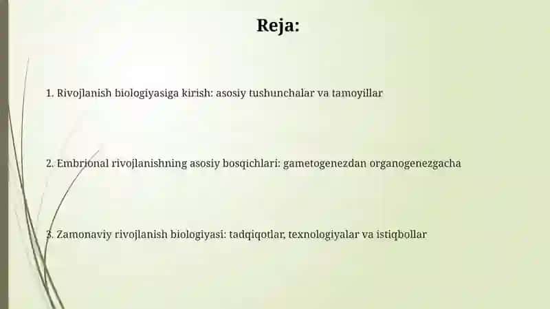 Rivojlanish biologiyasi 2