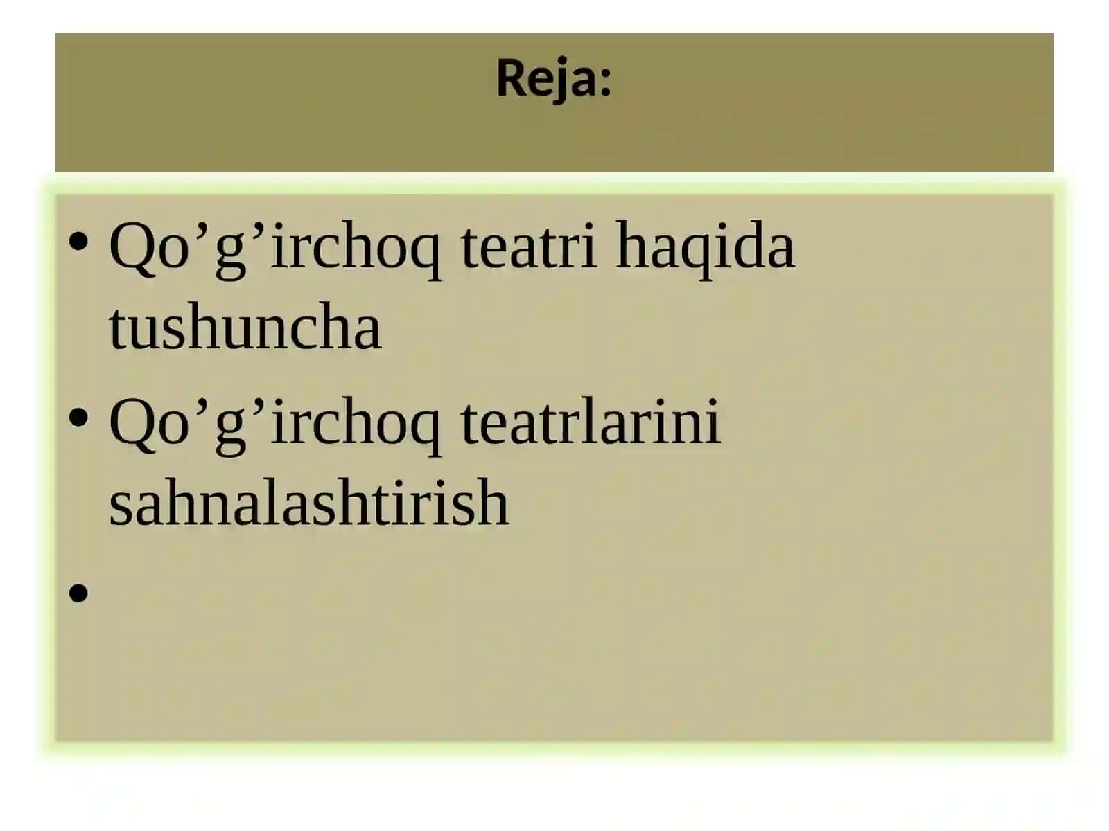 Turli ertak va hikoyalarni sahnalashtirishga o’rgatish 2