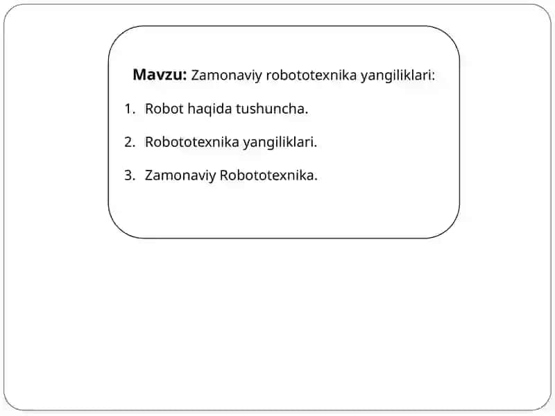 Zamonaviy robototexnika yangiliklari 2