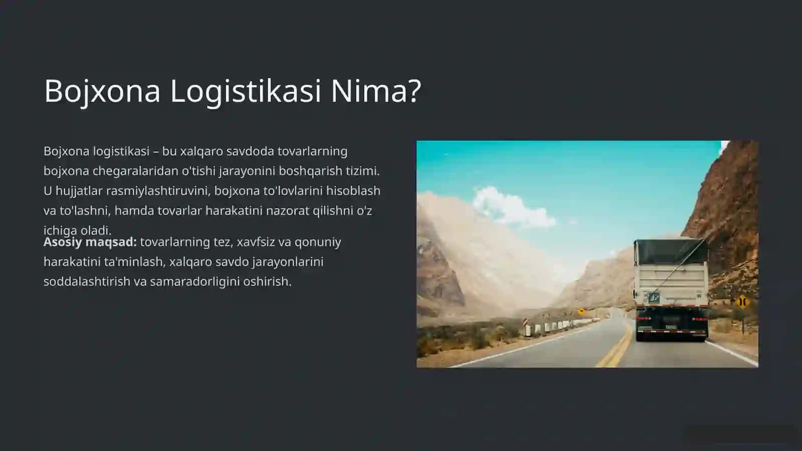 Bojxona Logistikasi: Tushunchasi, Funktsiyalari va Ish Xususiyatlari 2