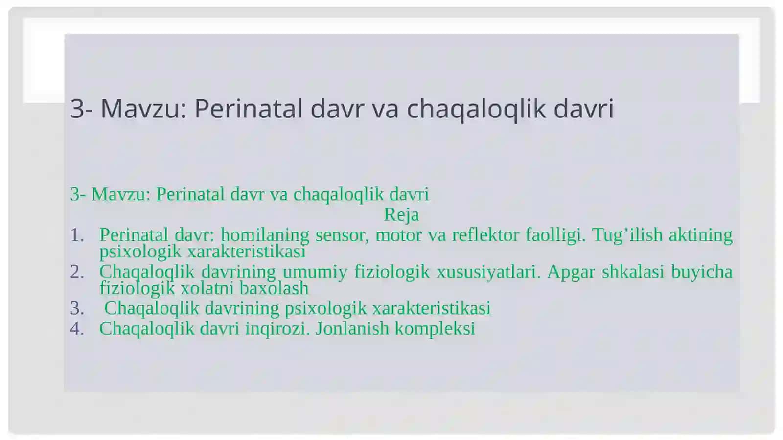 RIVOJLANISH PSIXOLOGIYASI PEDAGOGIKA VA PSIXOLOGIYASI 2