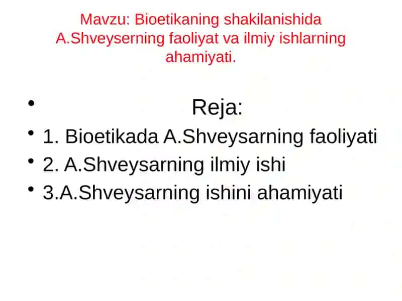 Bioetikaning shakilanishi 2