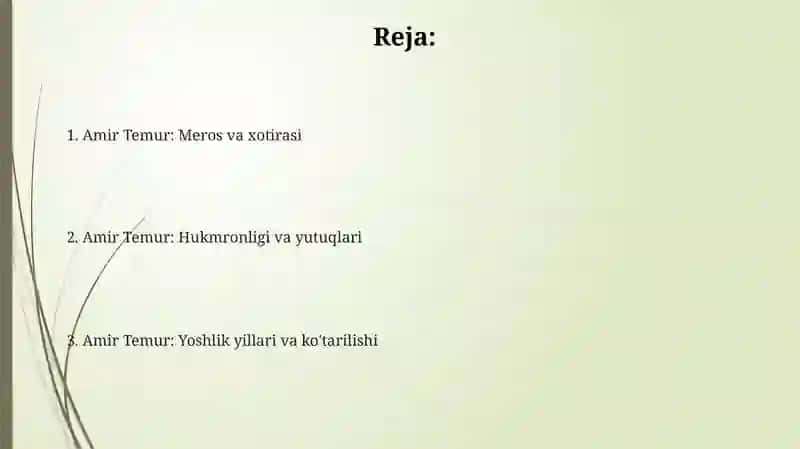 Amir Temurning hayoti 2