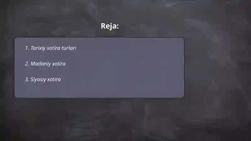 Xotira turlari va uning jarayonlari 2