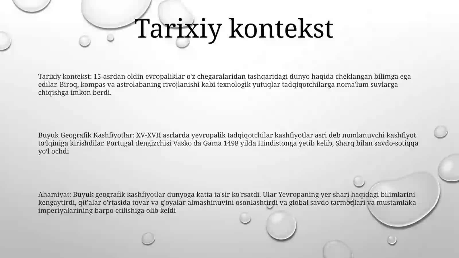 Buyuk Geografik Kashfiyotlar VaUlarningAhamiyati 2