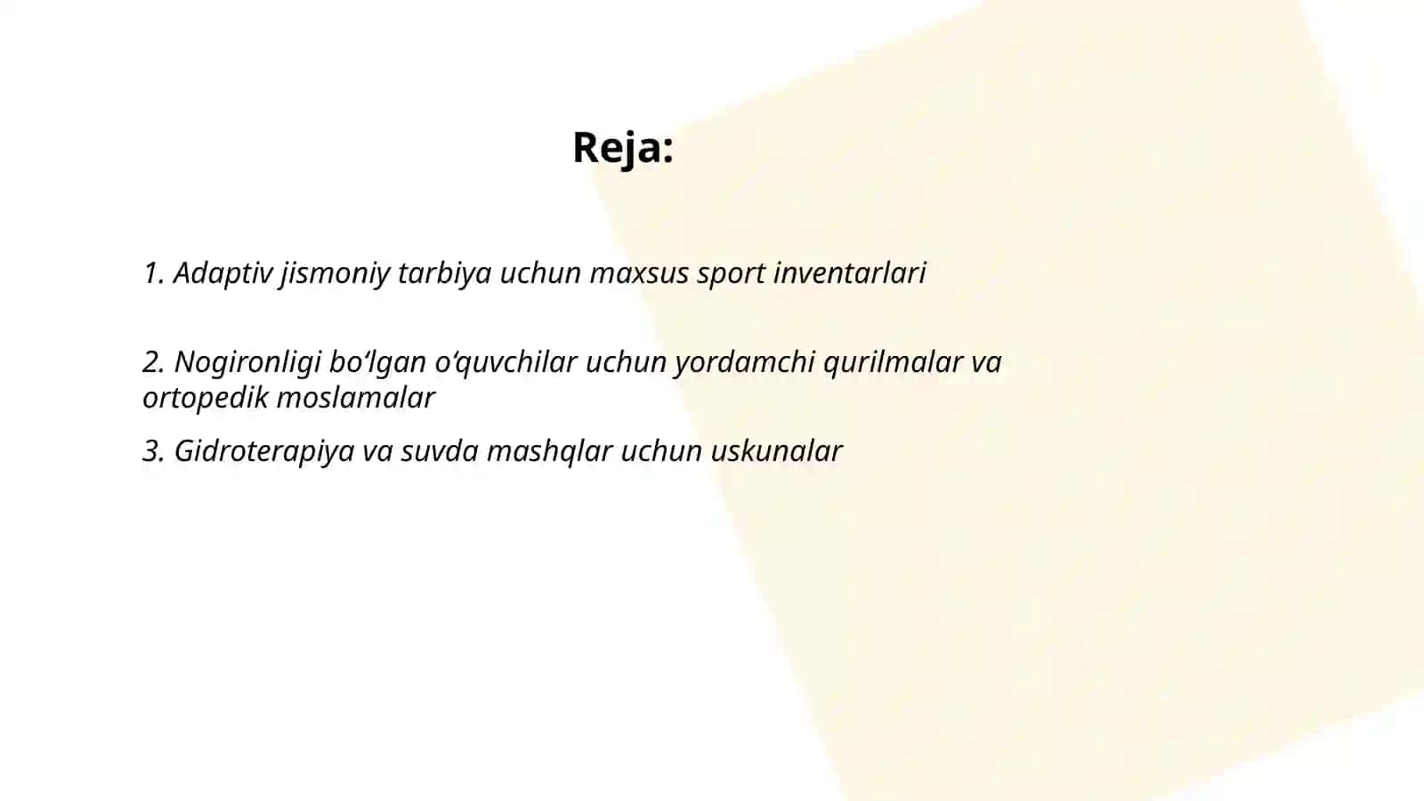 Adaptiv jismoniy tarbiyaning vositalariga tavsif 2