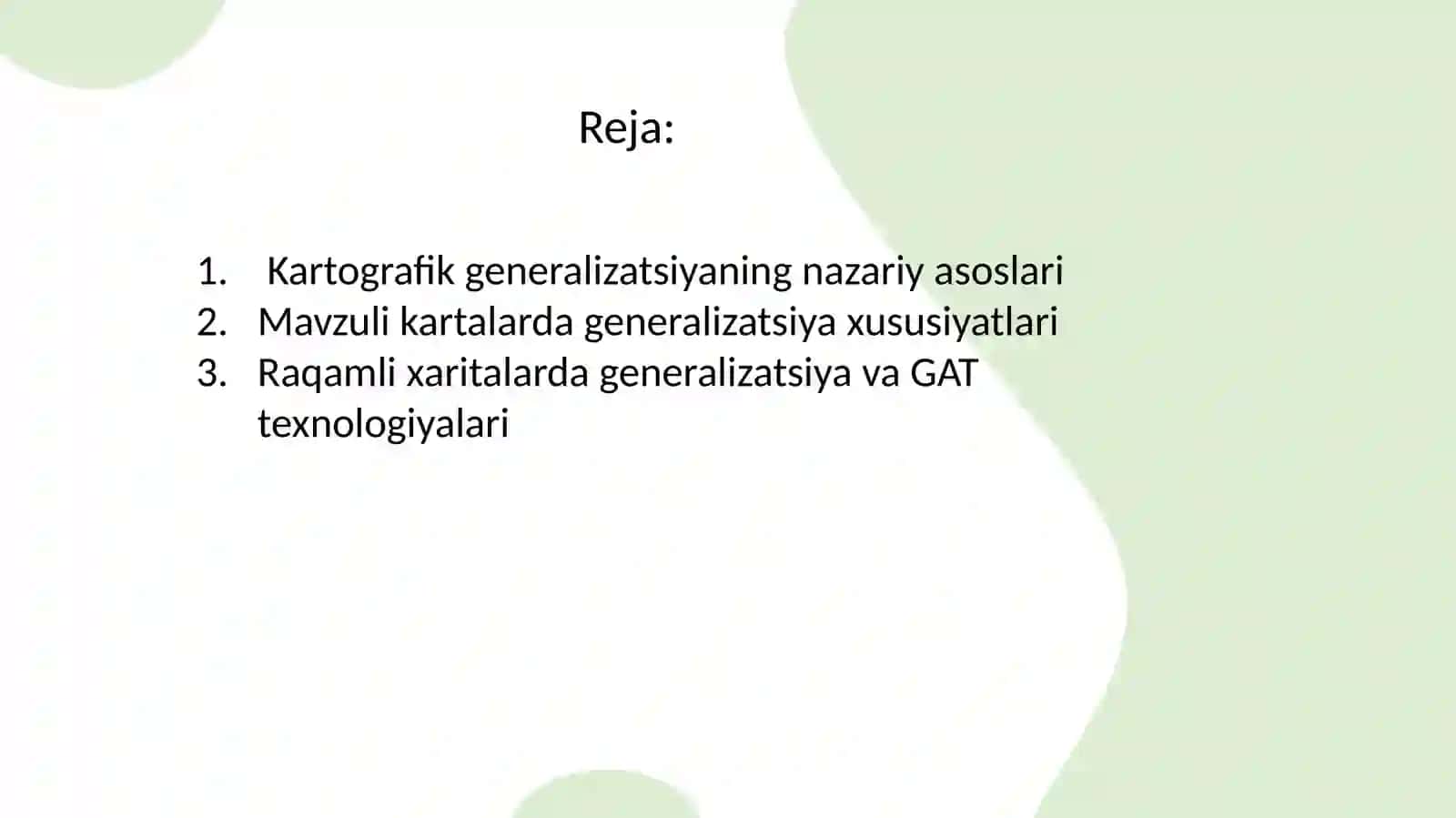 Kartografik Generalizatsiya 2