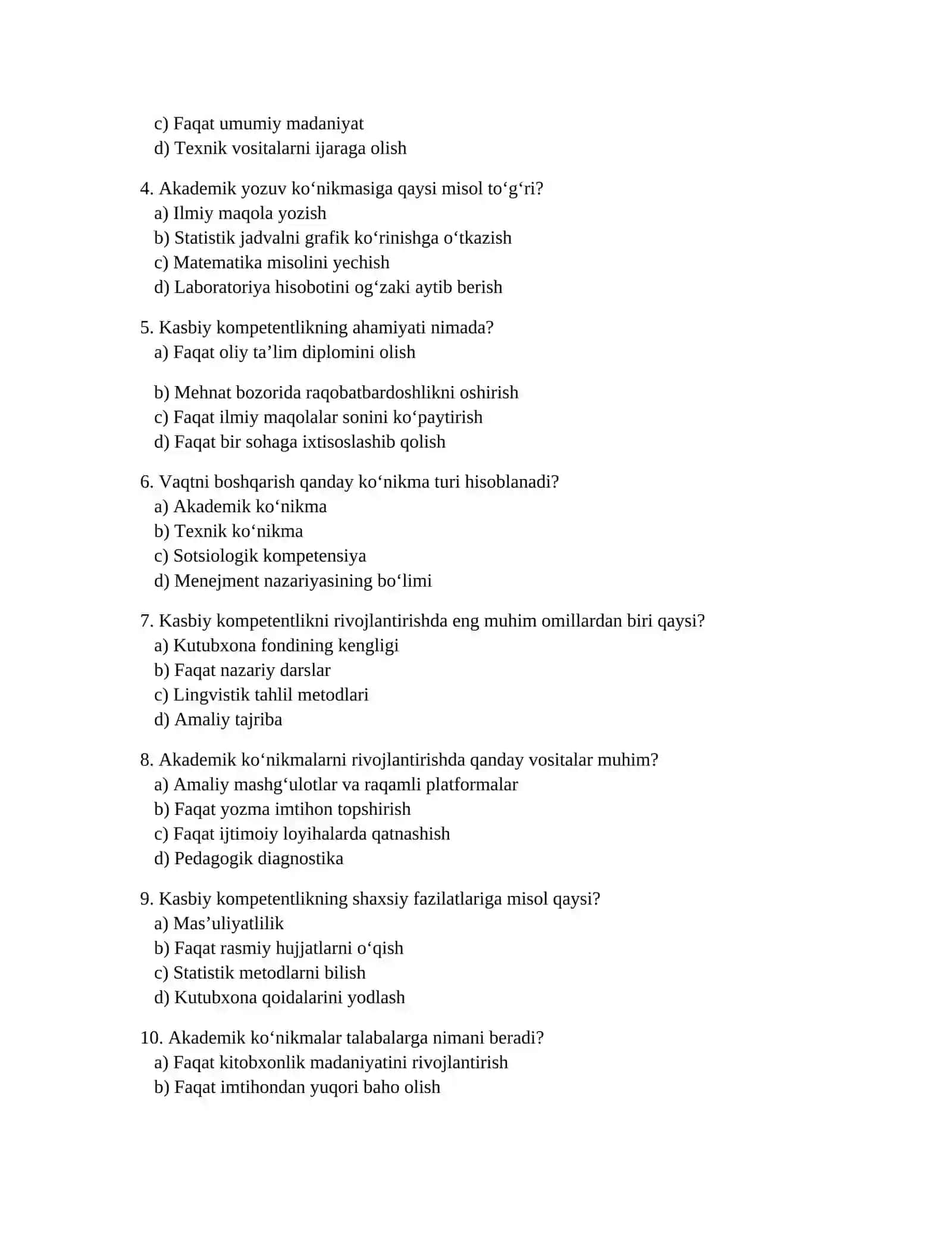 AKKK faniga oid interaktiv o‘yinlar, testlar 2