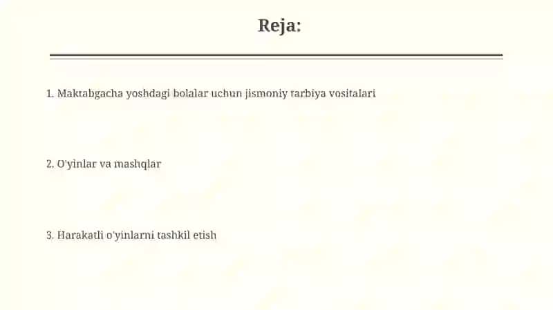 Maktabgacha yoshdagi bolalarni jismoniy tarbiyalash vositalari 2
