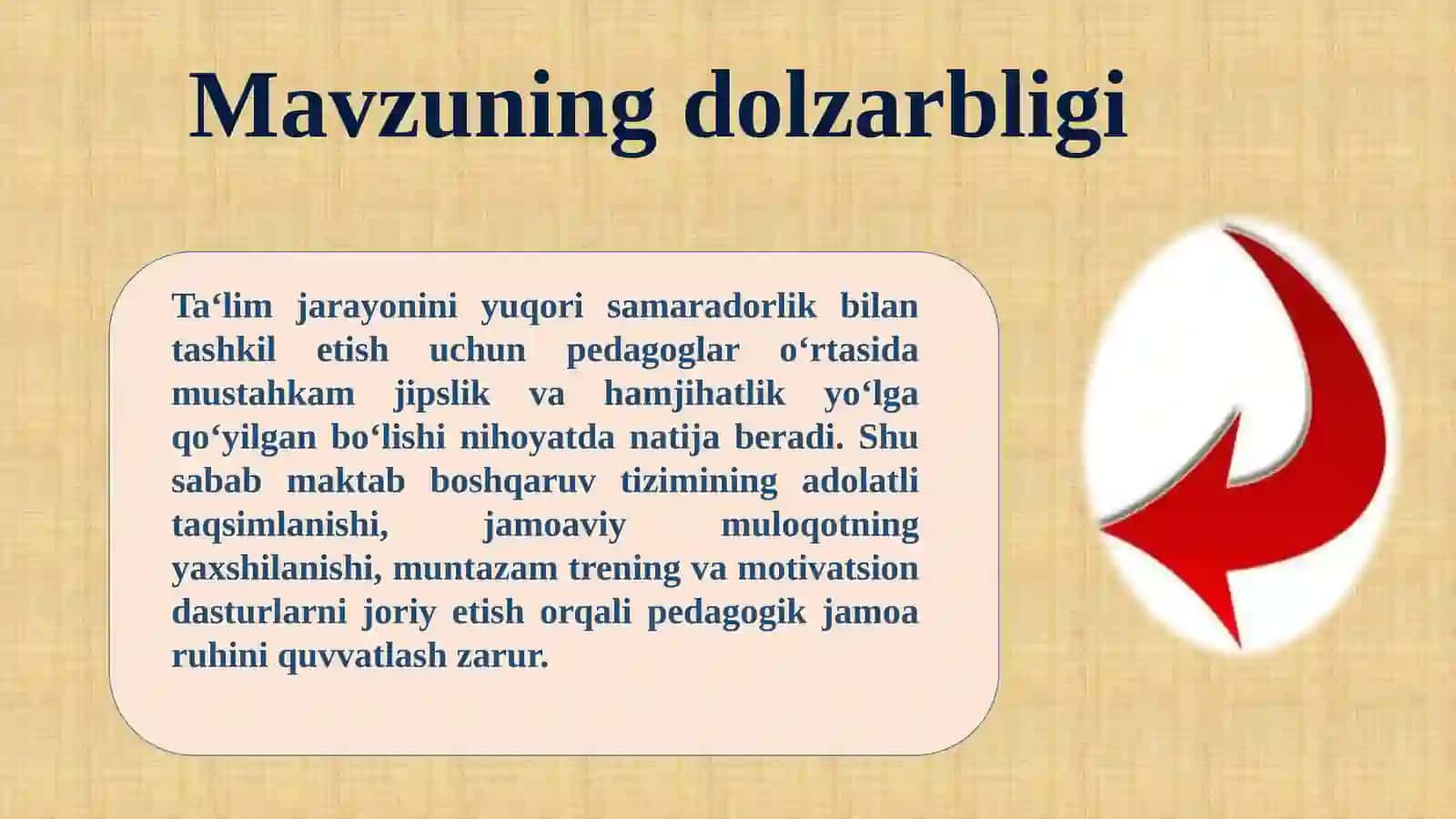 Pedagogik jamoani boshqarishdagi qiyinchiliklar va ularni bartaraf etish yo‘llari 2