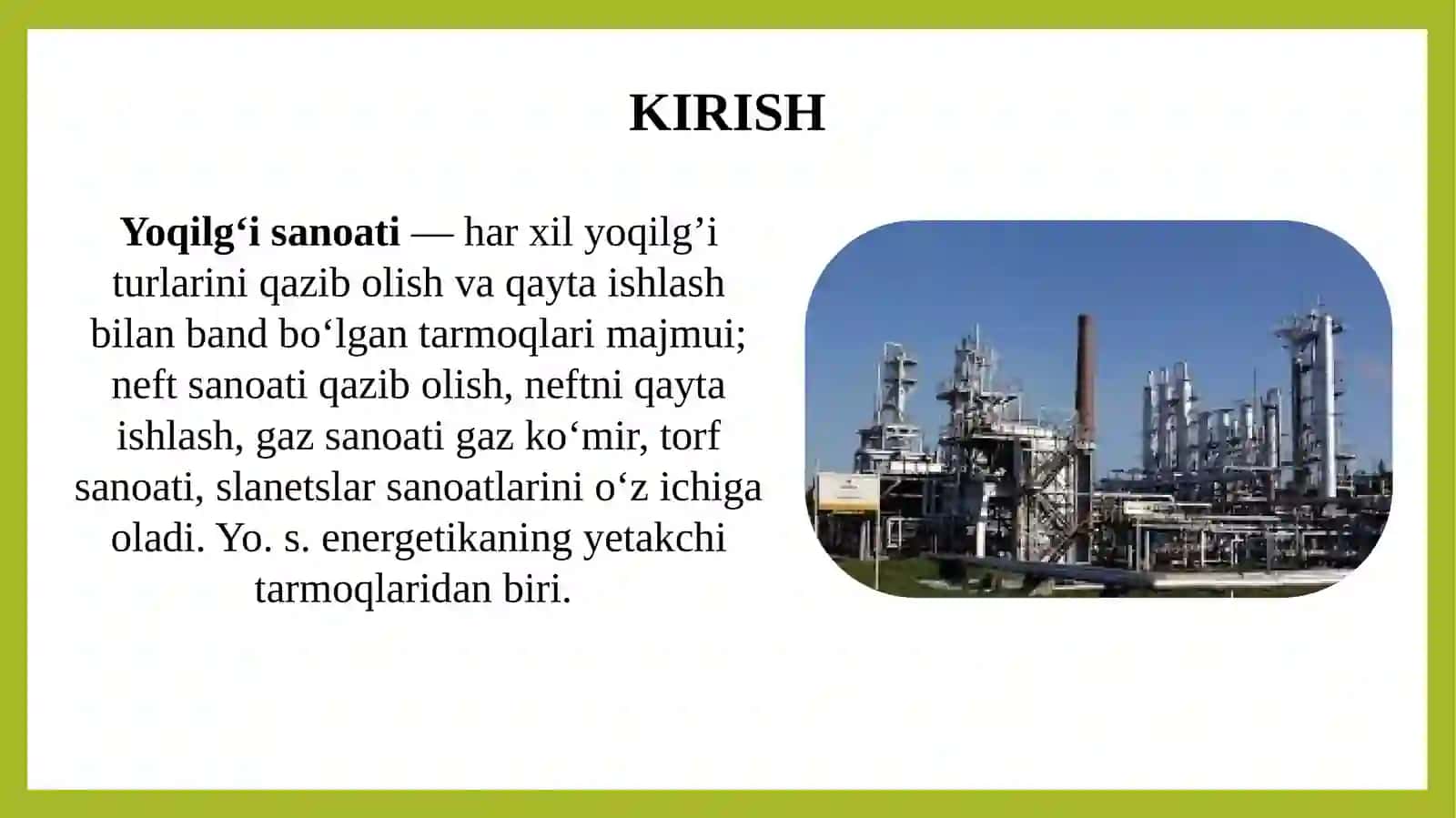 Yoqilgi energetika tizimi 2