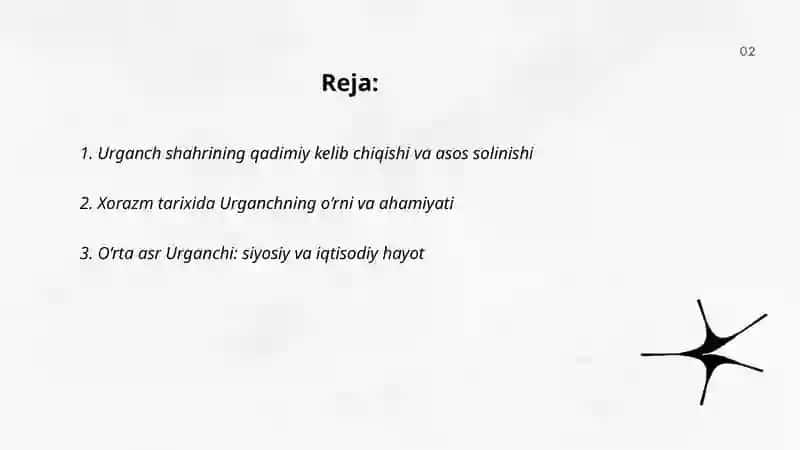 Urganch shahrining tarixi va hozirgi vaqti 2