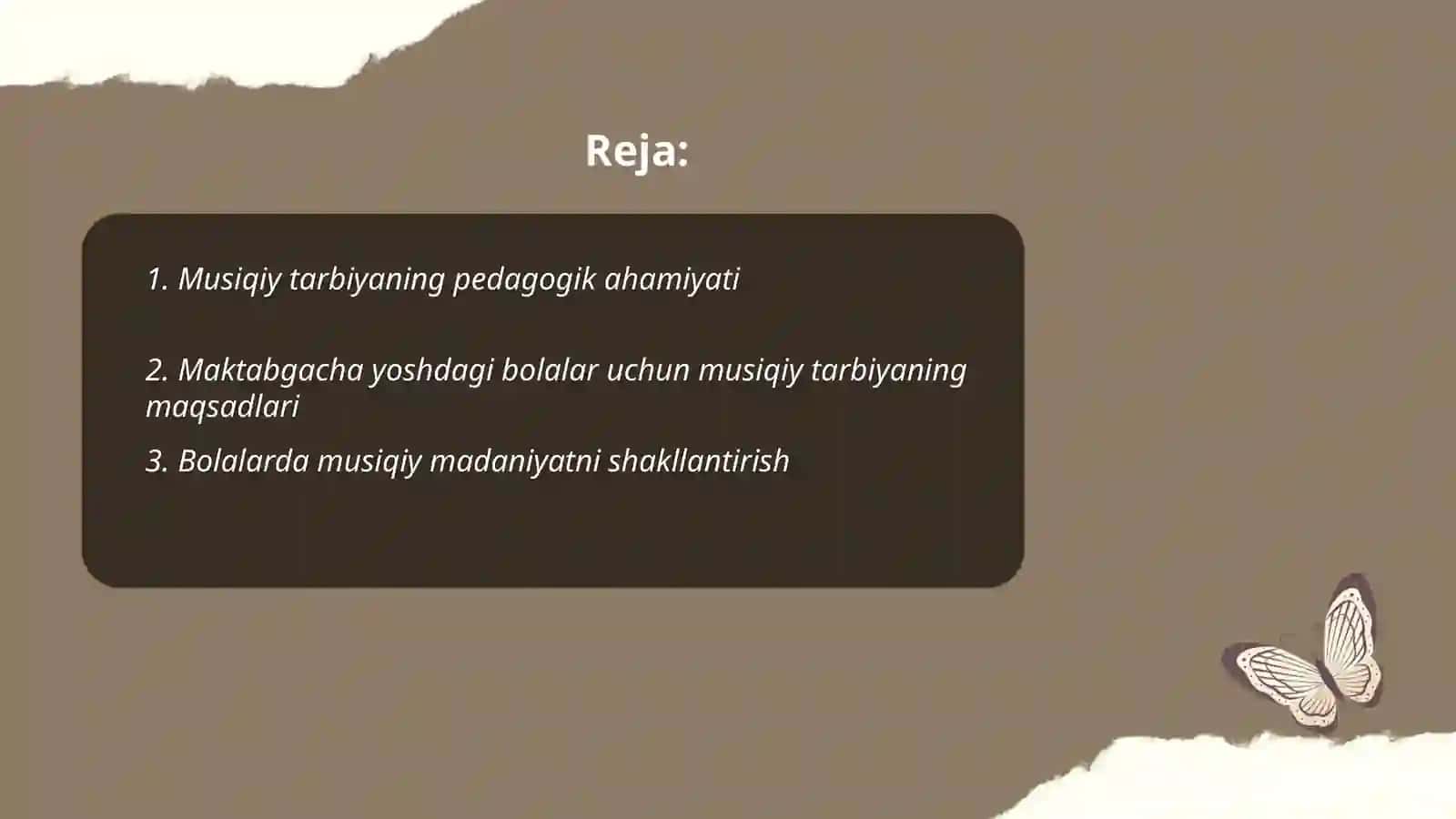 Maktabgacha talim tashkilotlarida musiqaviy tarbiyaning maqsad va vazifalari 2