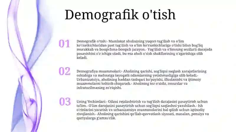 Demografiya Muammolari Va Uning Yechimlari 2