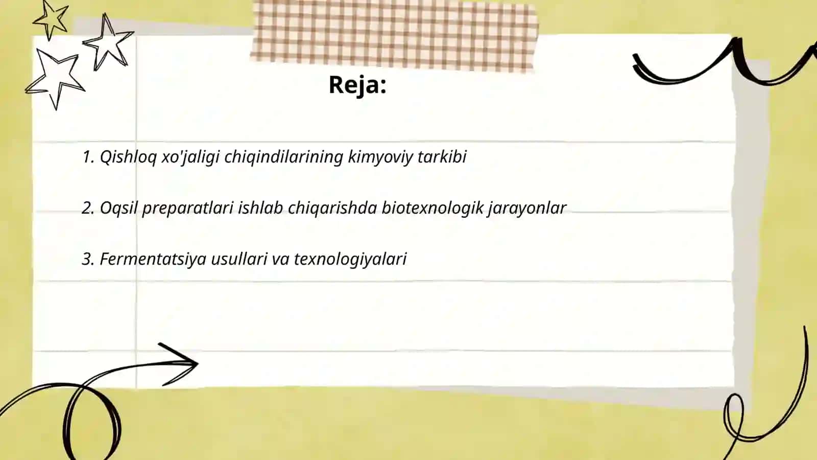 Qishloq xòjaligi chiqdilari yordamida oqsil preparatlari ishlab chiqarish biotexnalogiyasi 2