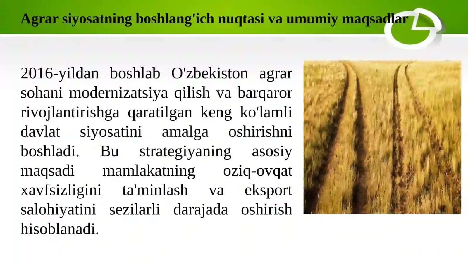 Davlatning agrar siyosati 2