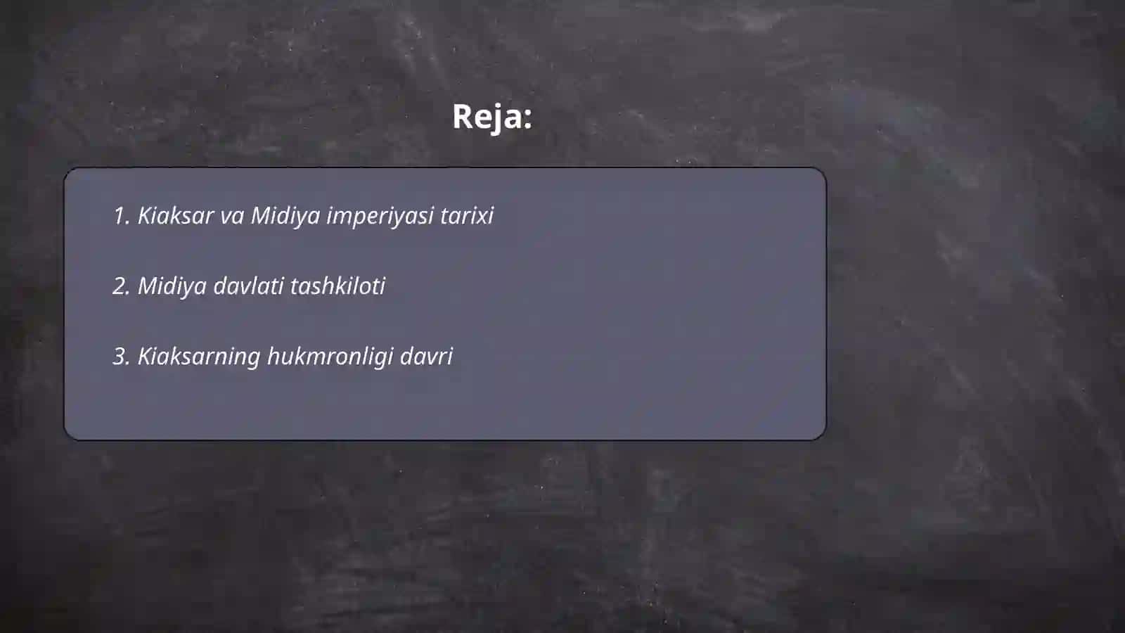 Kiaksar qudratli Midiya hukmdori 2