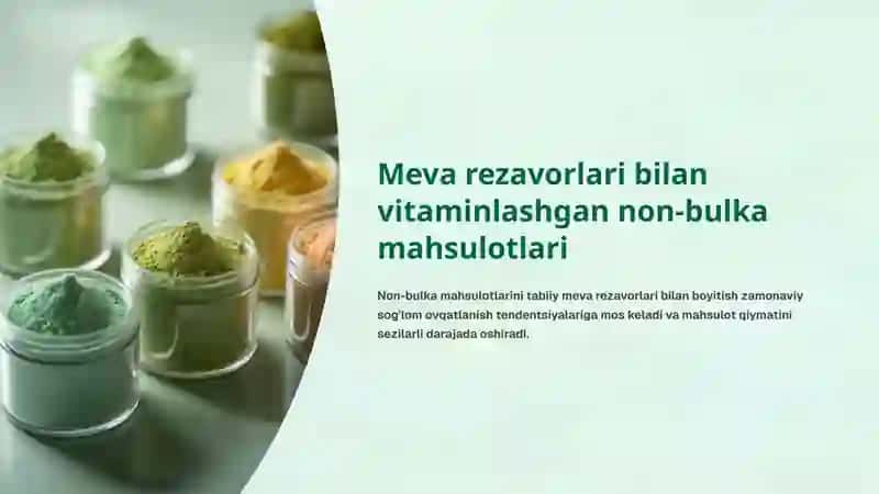 Meva rezavorlari bilan vitaminlashgan non-bulka mahsulotlari 2