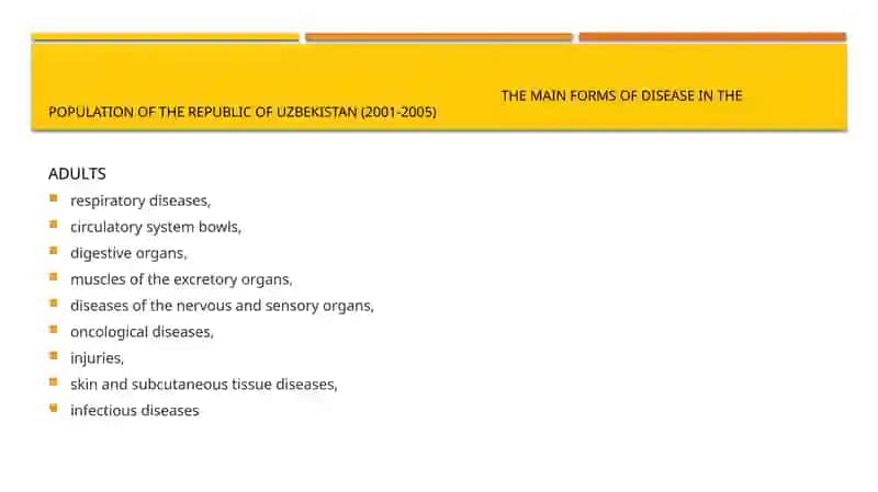 Hygienic aspects of prevention of the most important non-communicable diseases of the population of UZP 2