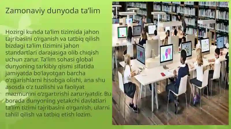 Zamonaviy dunyo ta'limi 2