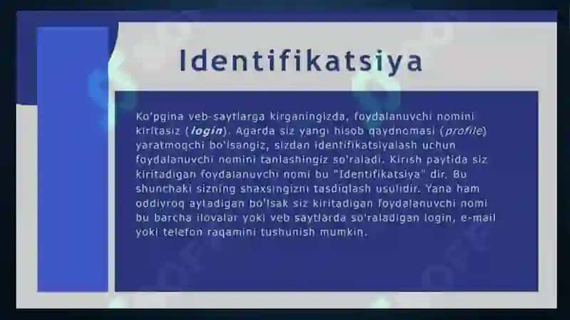 Web ilovalarda autentifikatsiya va sessiya boshqaruvi 2