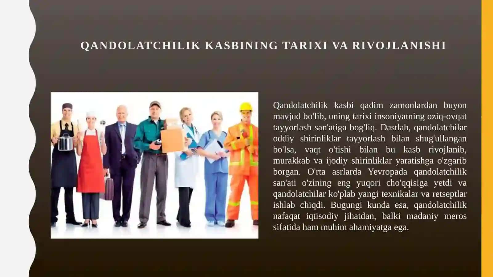 Qandolatchilik kasbi 2