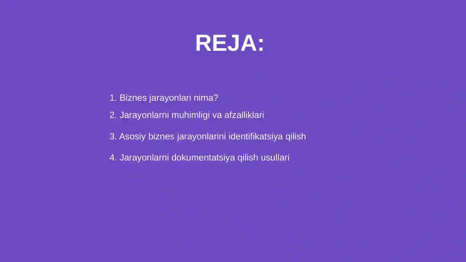 Biznes jarayonlari va ularni hisobga olish 2